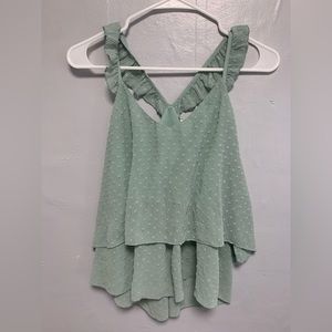 Mine Green Tank Top Size Medium